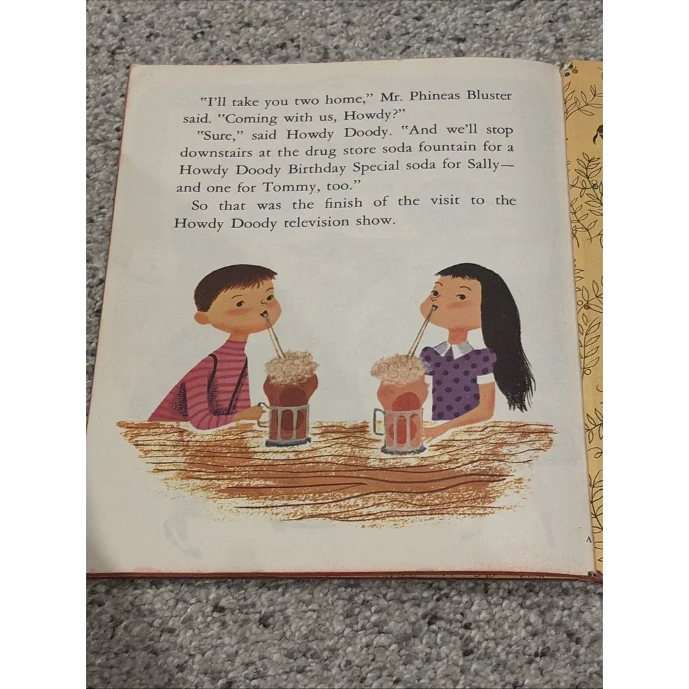 VINTAGE 1955 LITTLE GOLDEN BOOK #233 IT'S HOWDY DOODY TIME